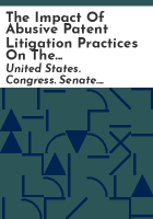 The_impact_of_abusive_patent_litigation_practices_on_the_American_economy