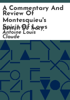 A_commentary_and_review_of_Montesquieu_s_Spirit_of_laws