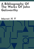 A_bibliography_of_the_works_of_John_Galsworthy