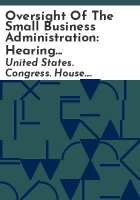 Oversight_of_the_Small_Business_Administration